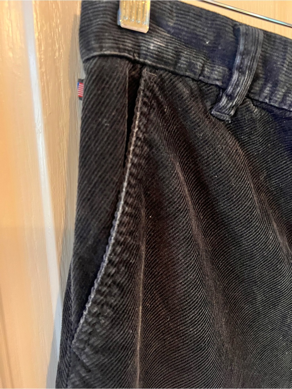 Vintage 90s Polo Jeans Co Ralph Lauren Black Corduroy Maxi Skirt Size 6 Y2K - Picture 4 of 10